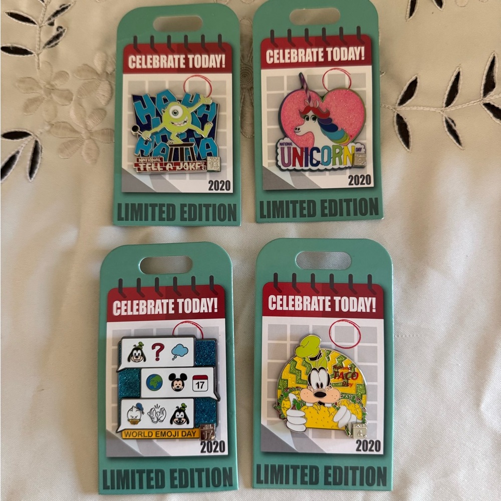 Disney Celebrate Today LE Pins - Set of 4